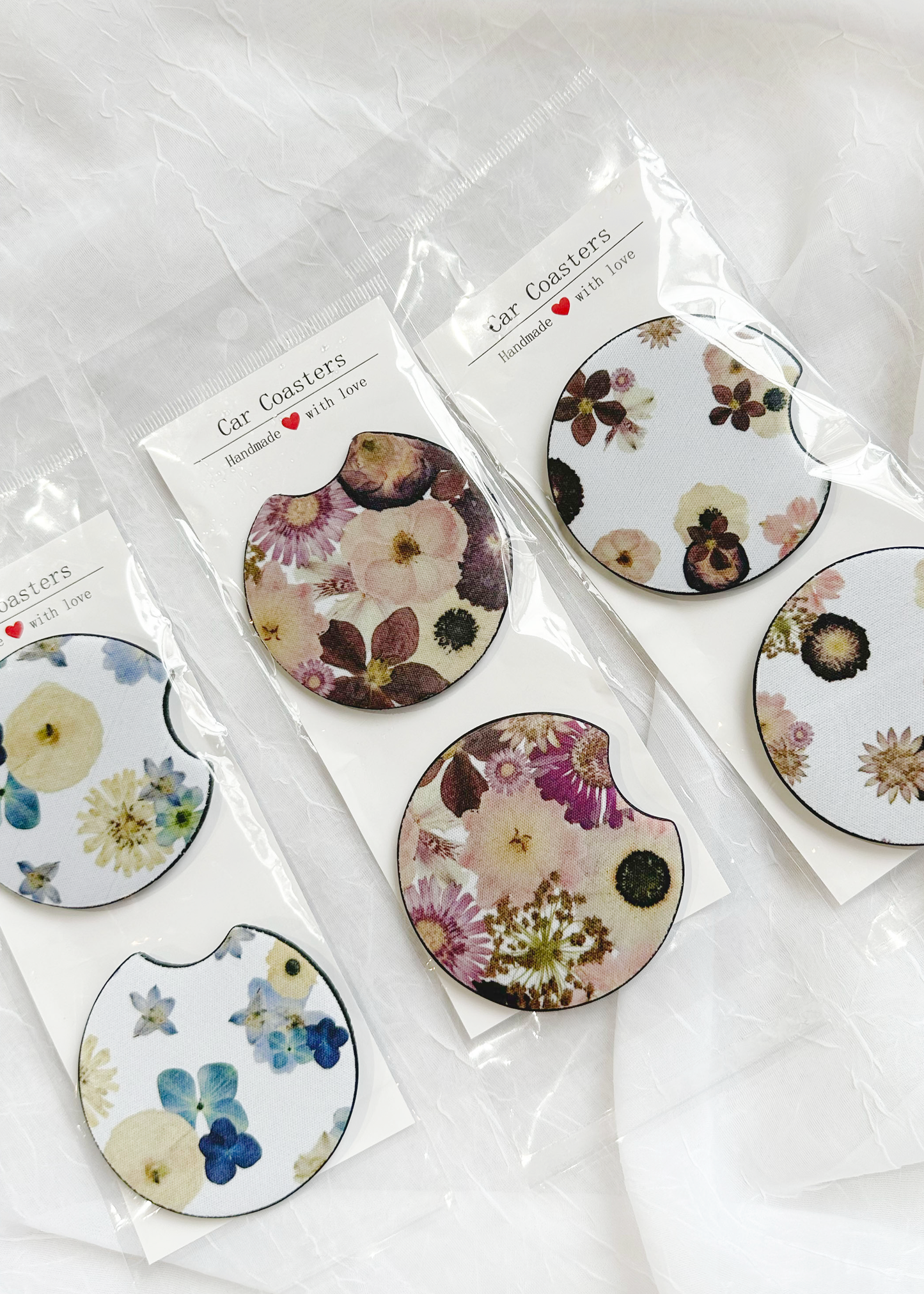 Floral Car Cup Coasters - Element x MCC