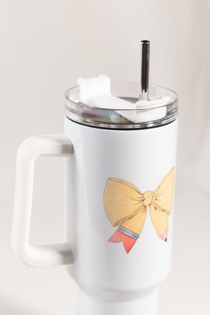 Pencil Bow 40oz Tumbler